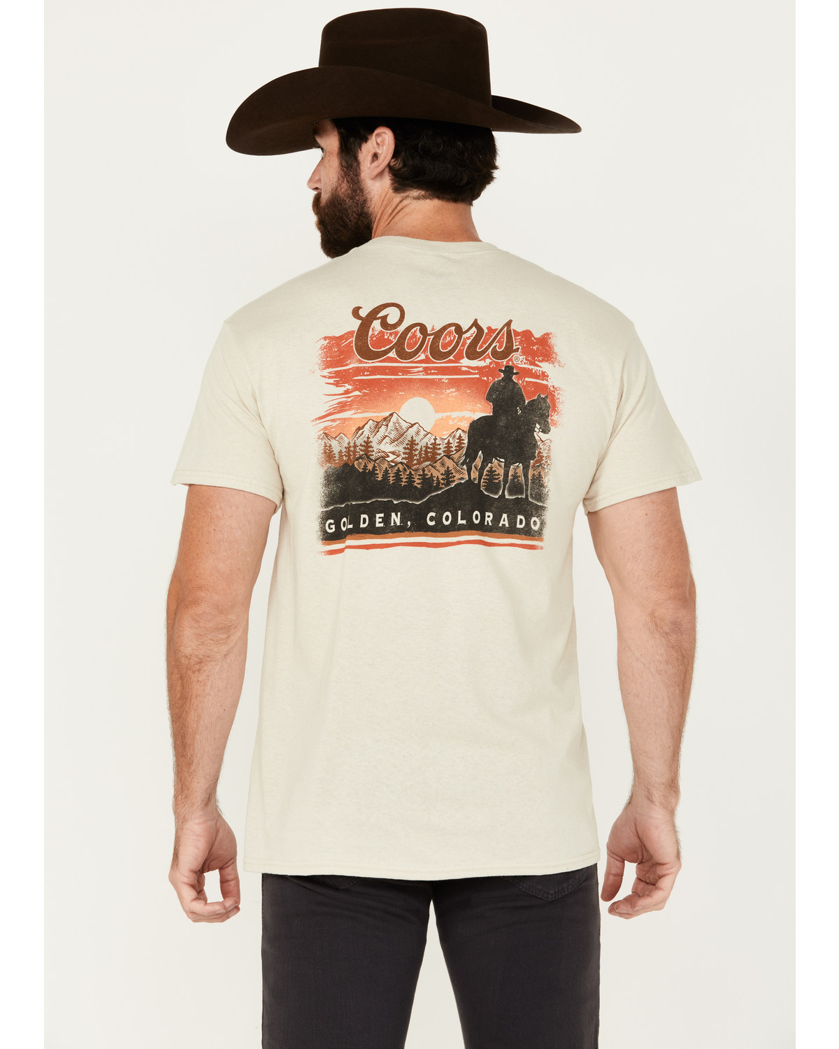Coors Men's Desert Skyline Short Sleeve Graphic T-Shirt