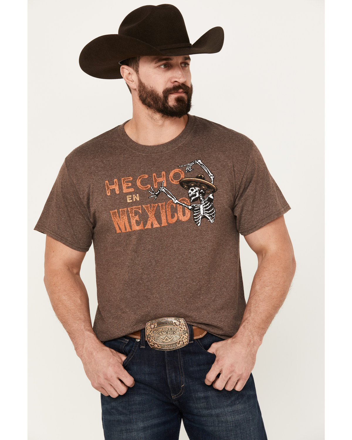 Moonshine Spirit Men's Hecho En Mexico Short Sleeve Graphic T-Shirt
