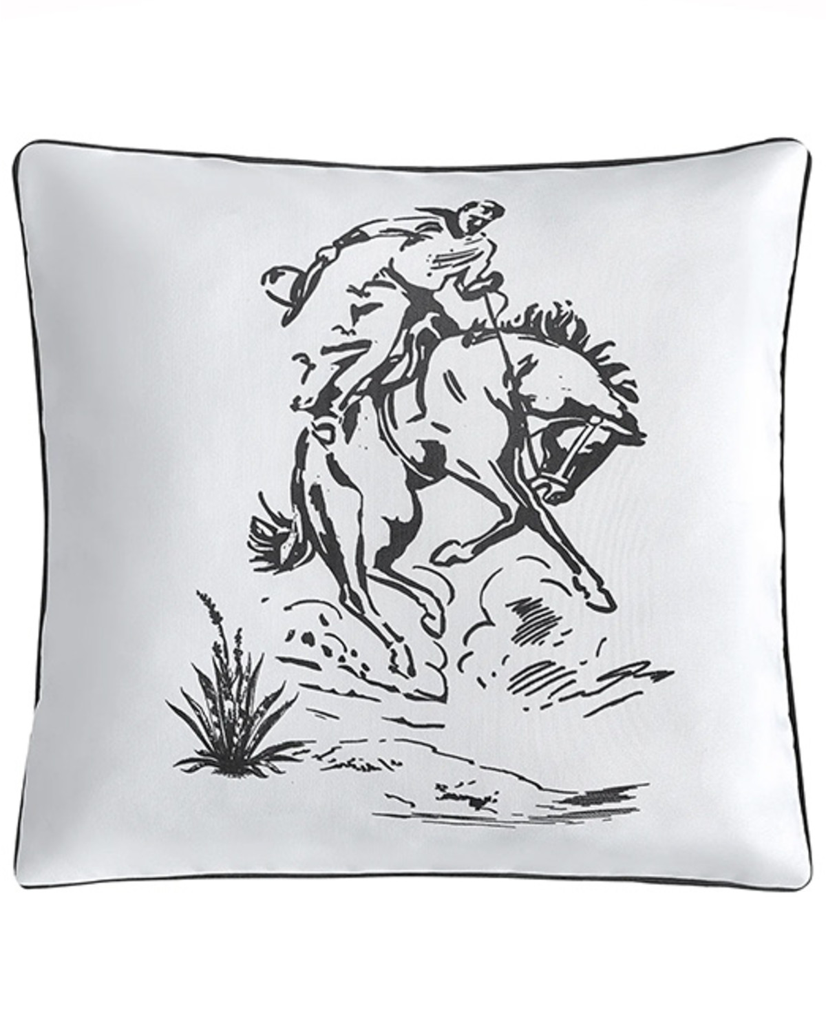 HiEnd Accents Ranch Life Bronc Rider Pillow