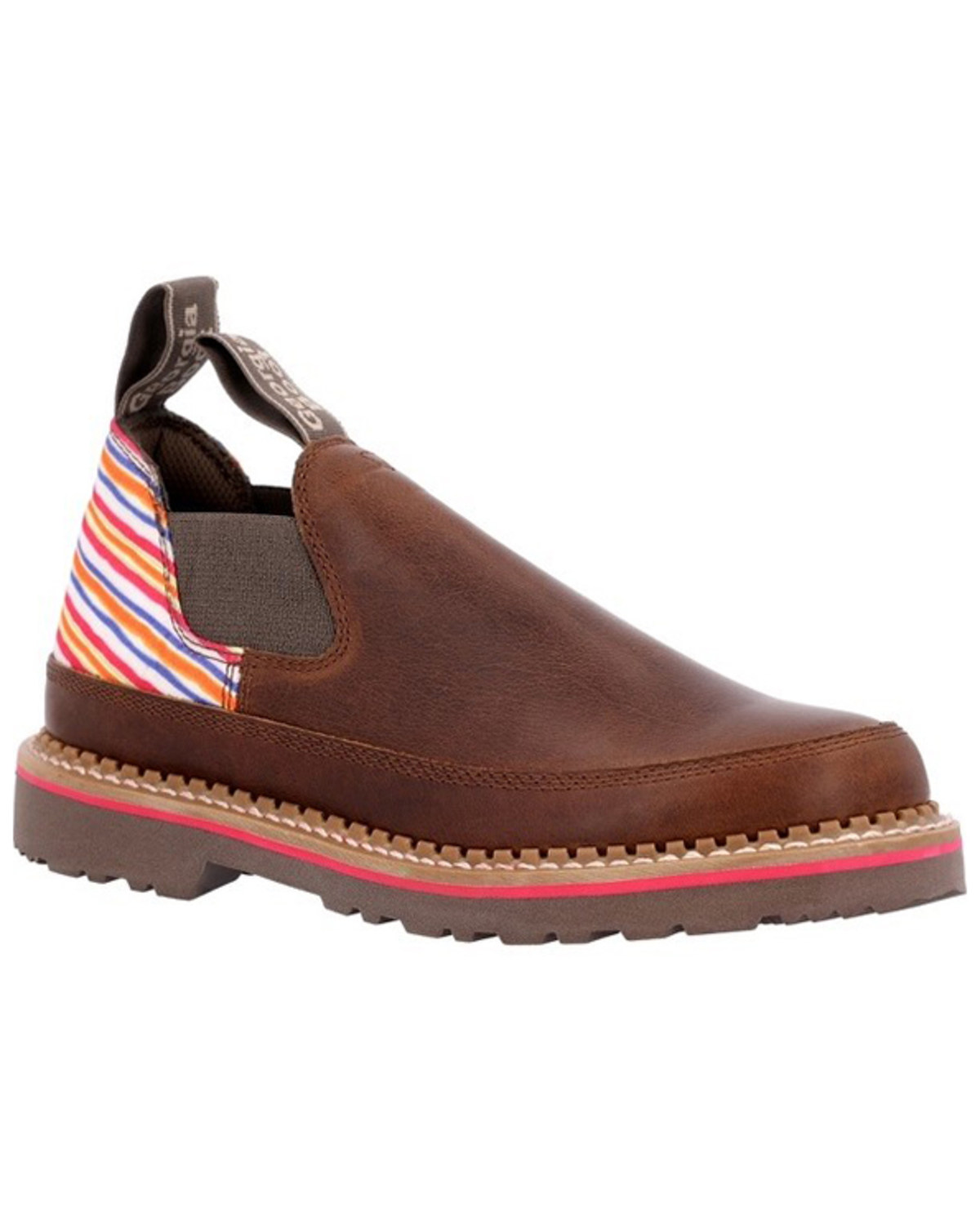 Georgia Boot Women's Stripe Romeo Work Shoes - Moc Toe