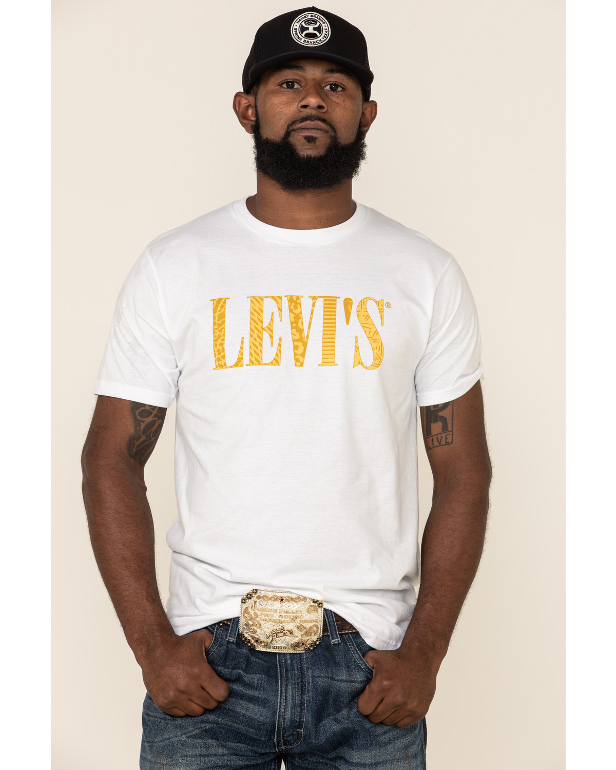 Levi's Men's White Trussard Logo Graphic T-Shirt