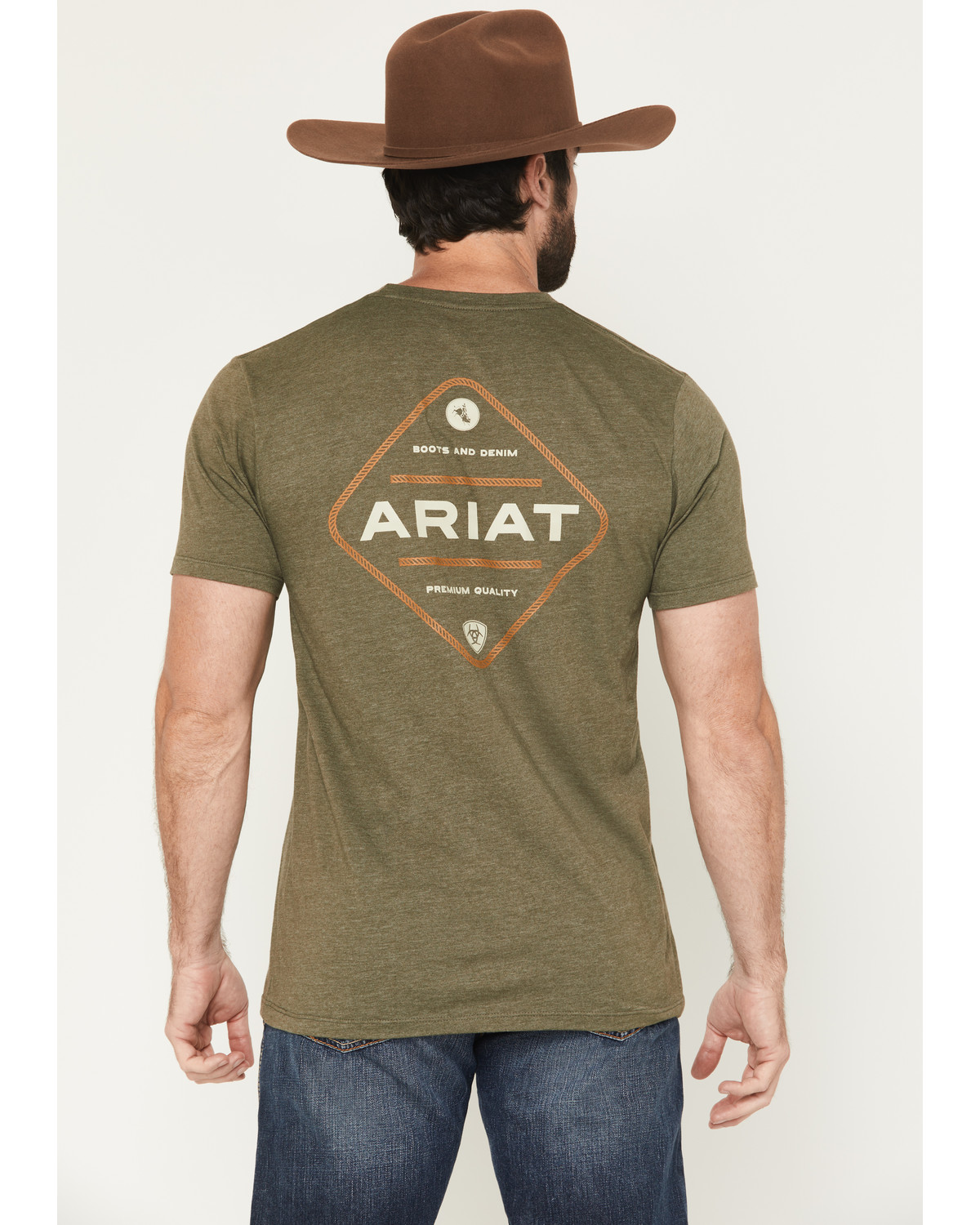 Ariat Men's Roped Diamond Short Sleeve Graphic T-Shirt