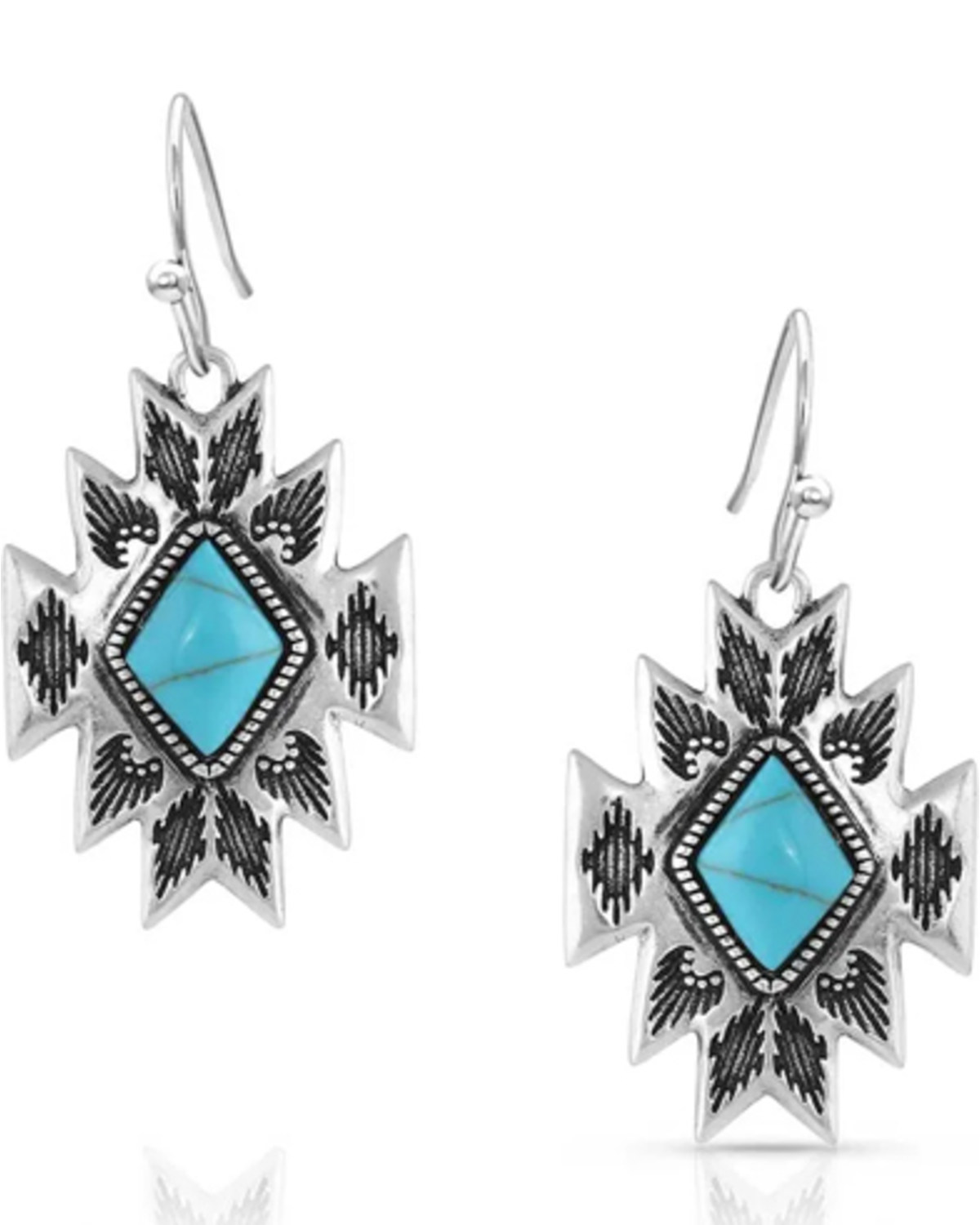 Montana Silversmiths Women's Turquoise Star Pendant Earrings