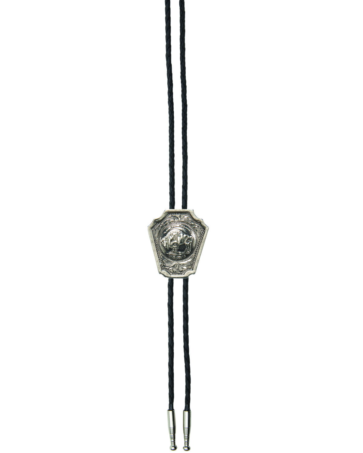 And West Men's Buffalo Nickle Bolo Tie