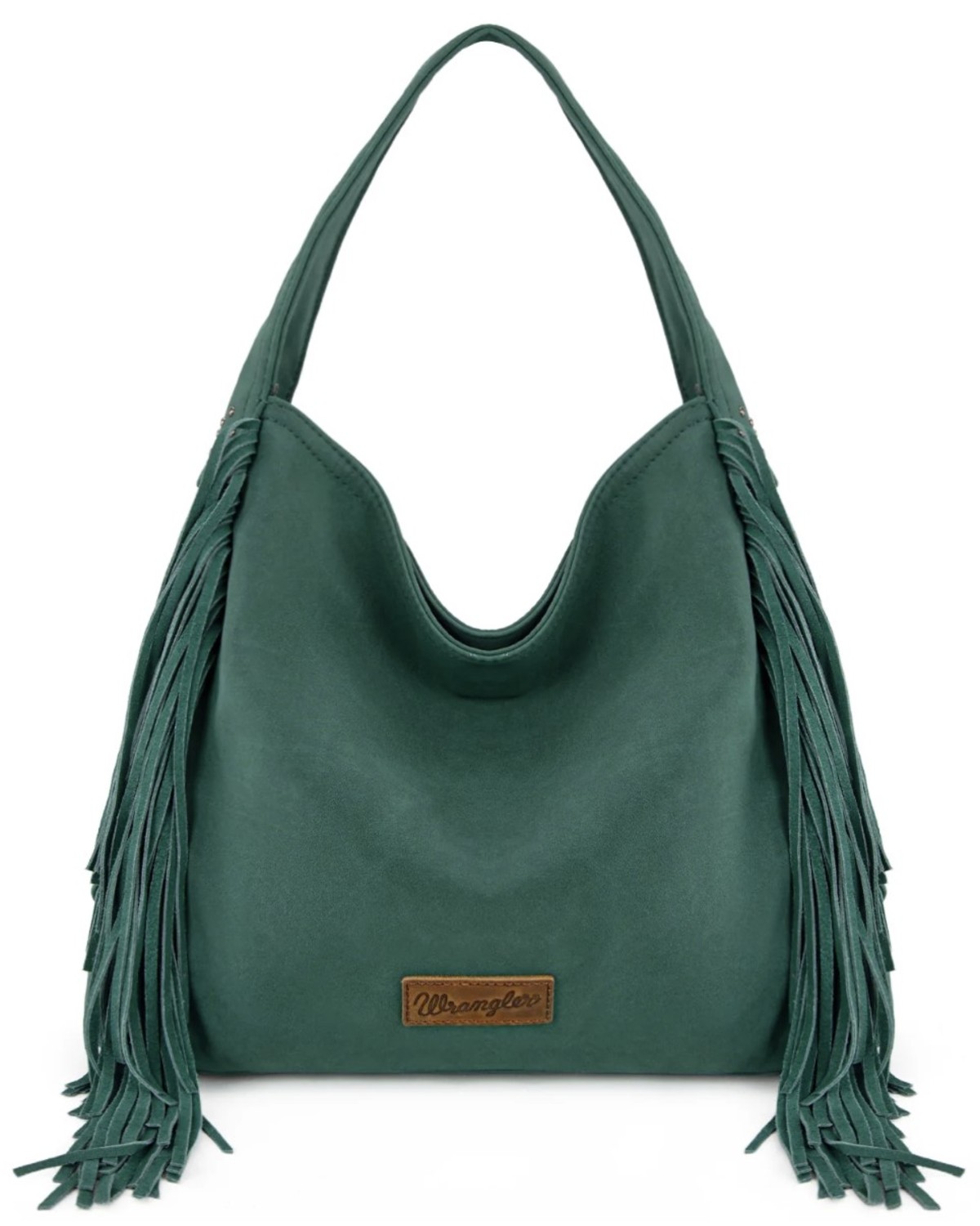 Wrangler Women's Shiloh Fringe Studded Hobo Bag