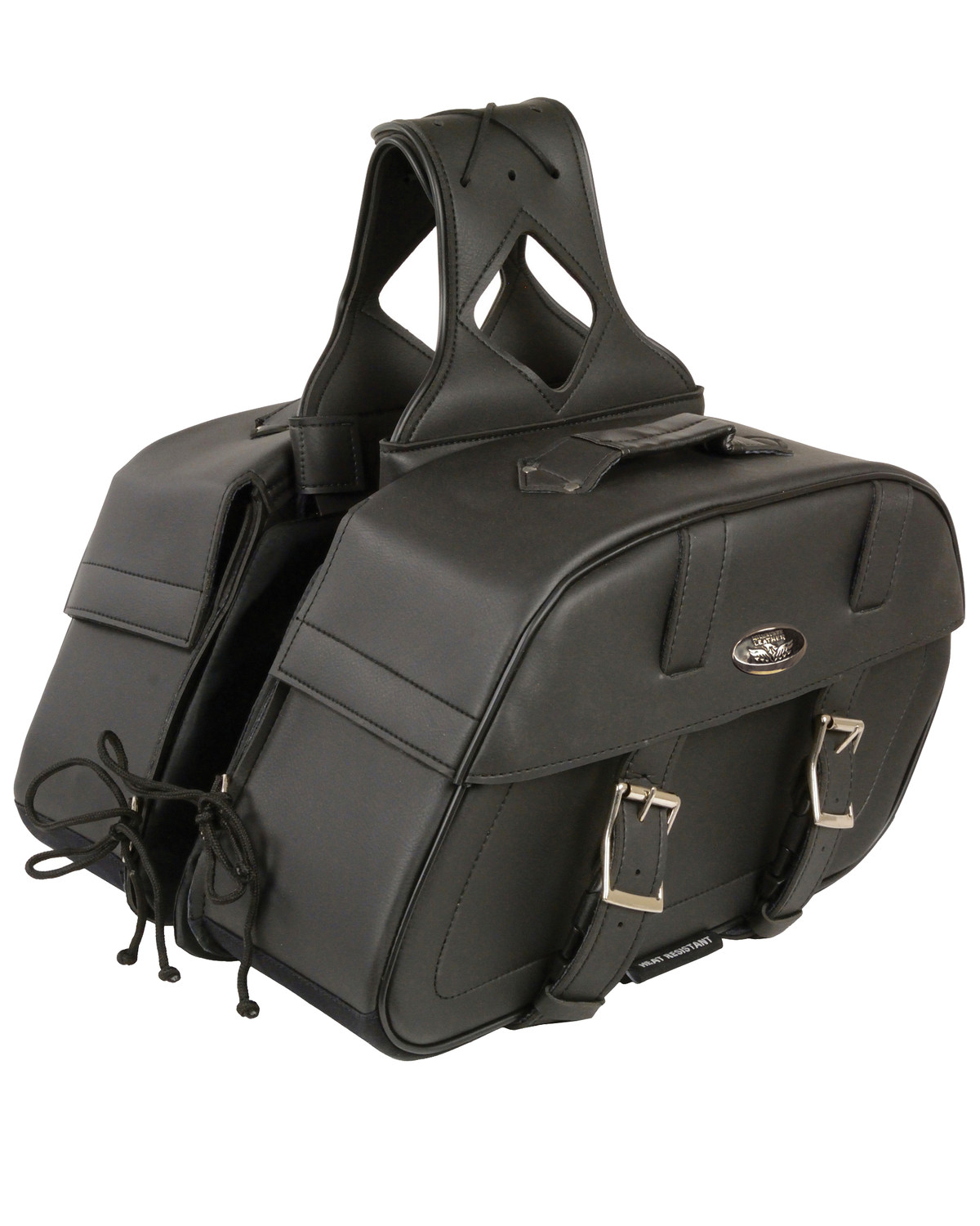 Milwaukee Leather Zip-Off Throw Over Rounded Saddle Bag