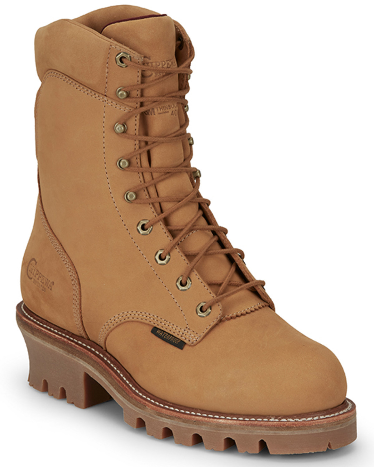 Chippewa men's apache lace up boots chocolate sale