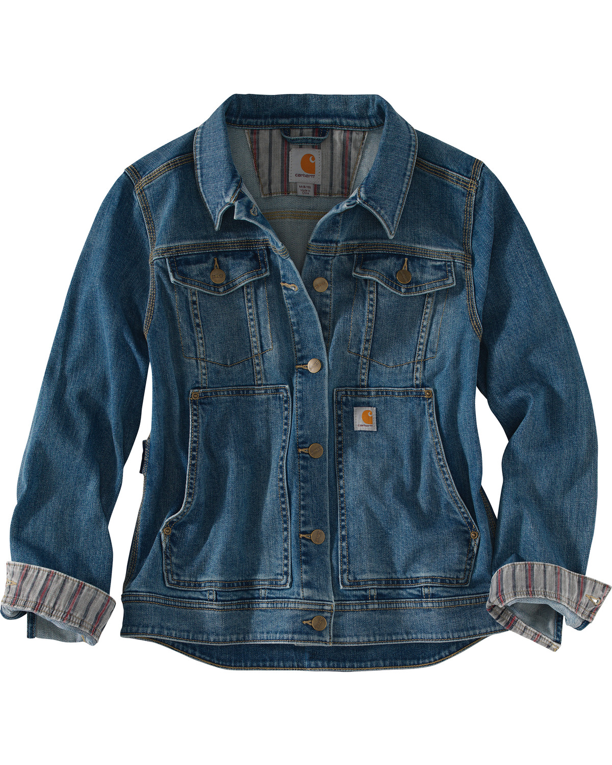 carhartt blue denim jacket