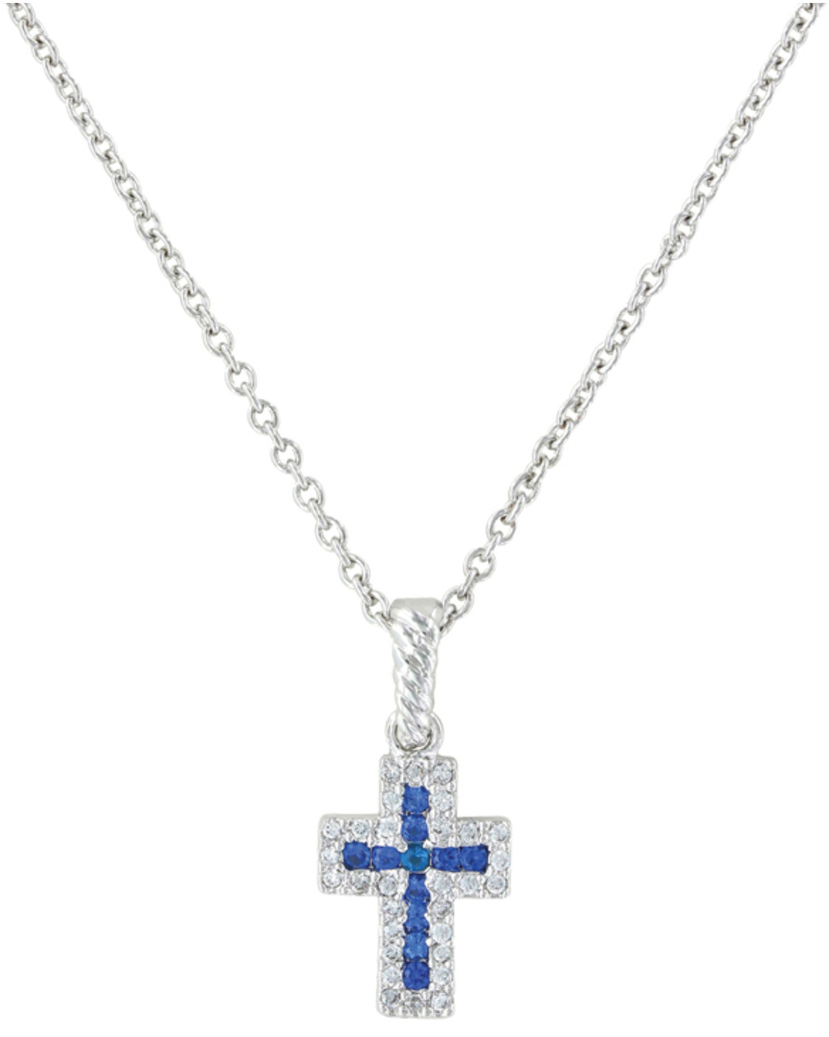 Montana Silversmiths Faith Found in the River Lights Cross Necklace
