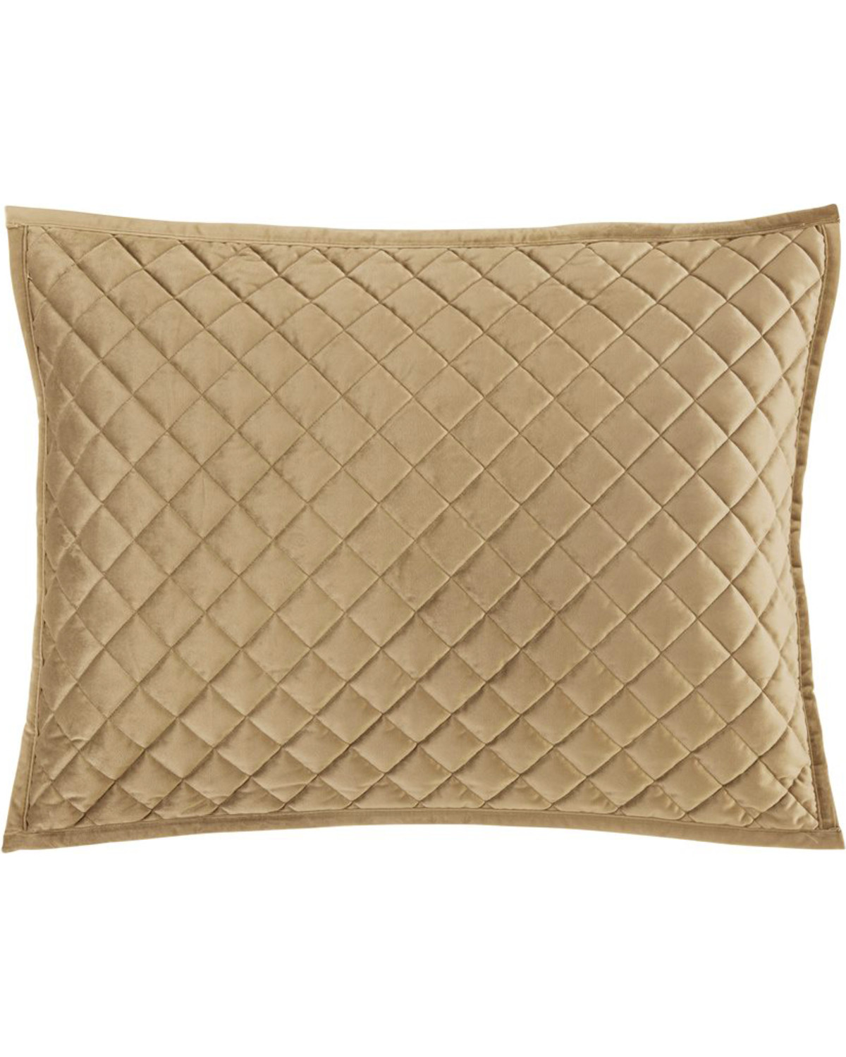 HiEnd Accents King Oatmeal Diamond Quilted Shams