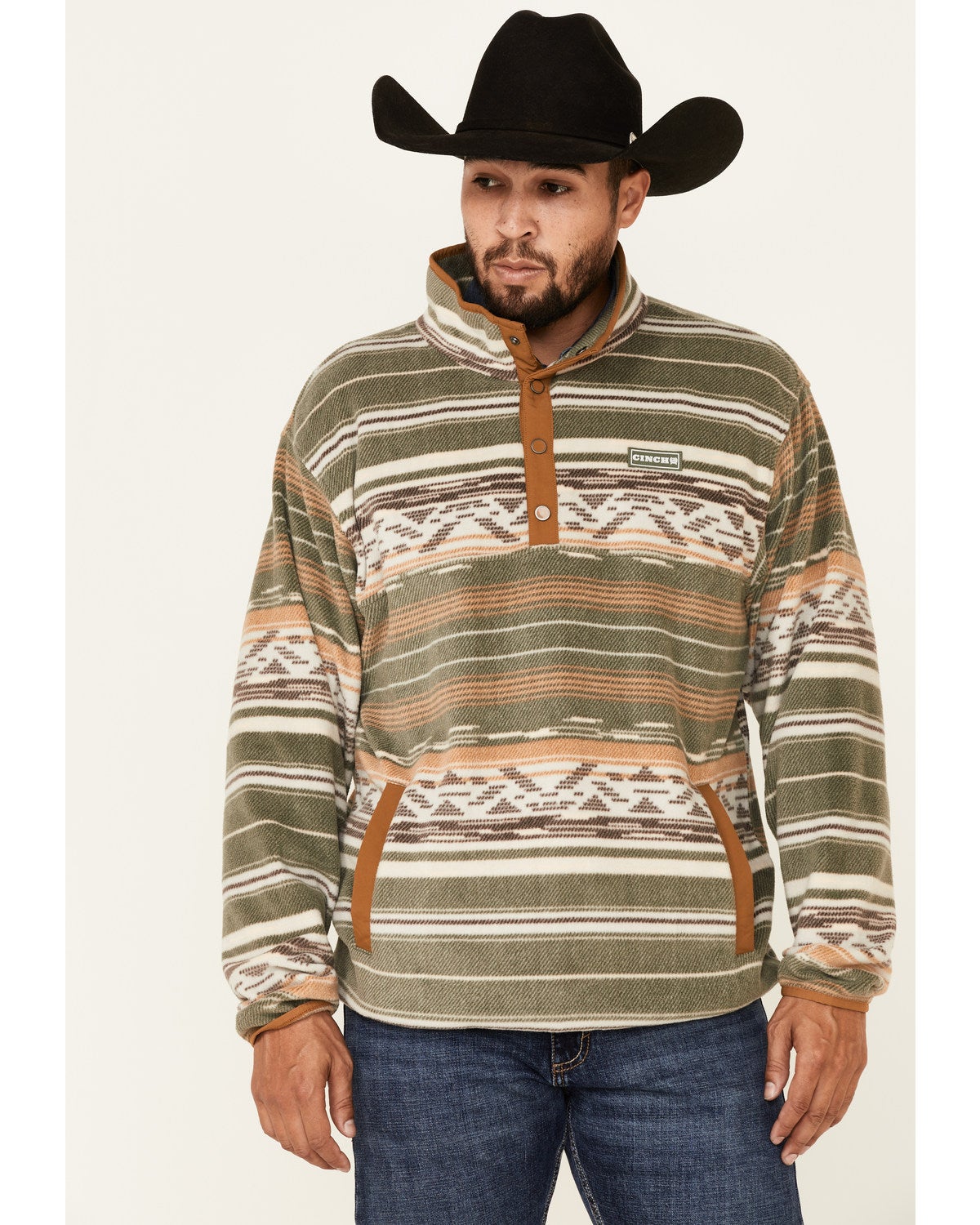 cinch pullover fleece