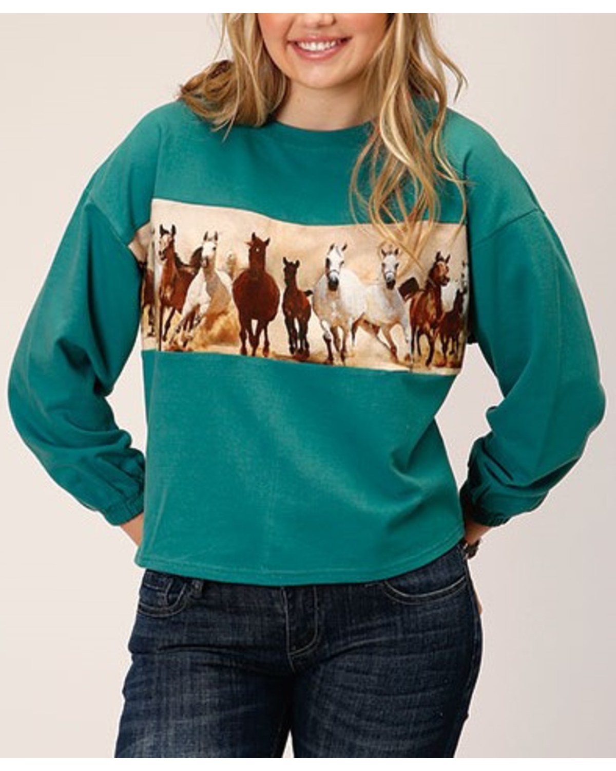 Roper Women's Micro French Terry Sweatshirt