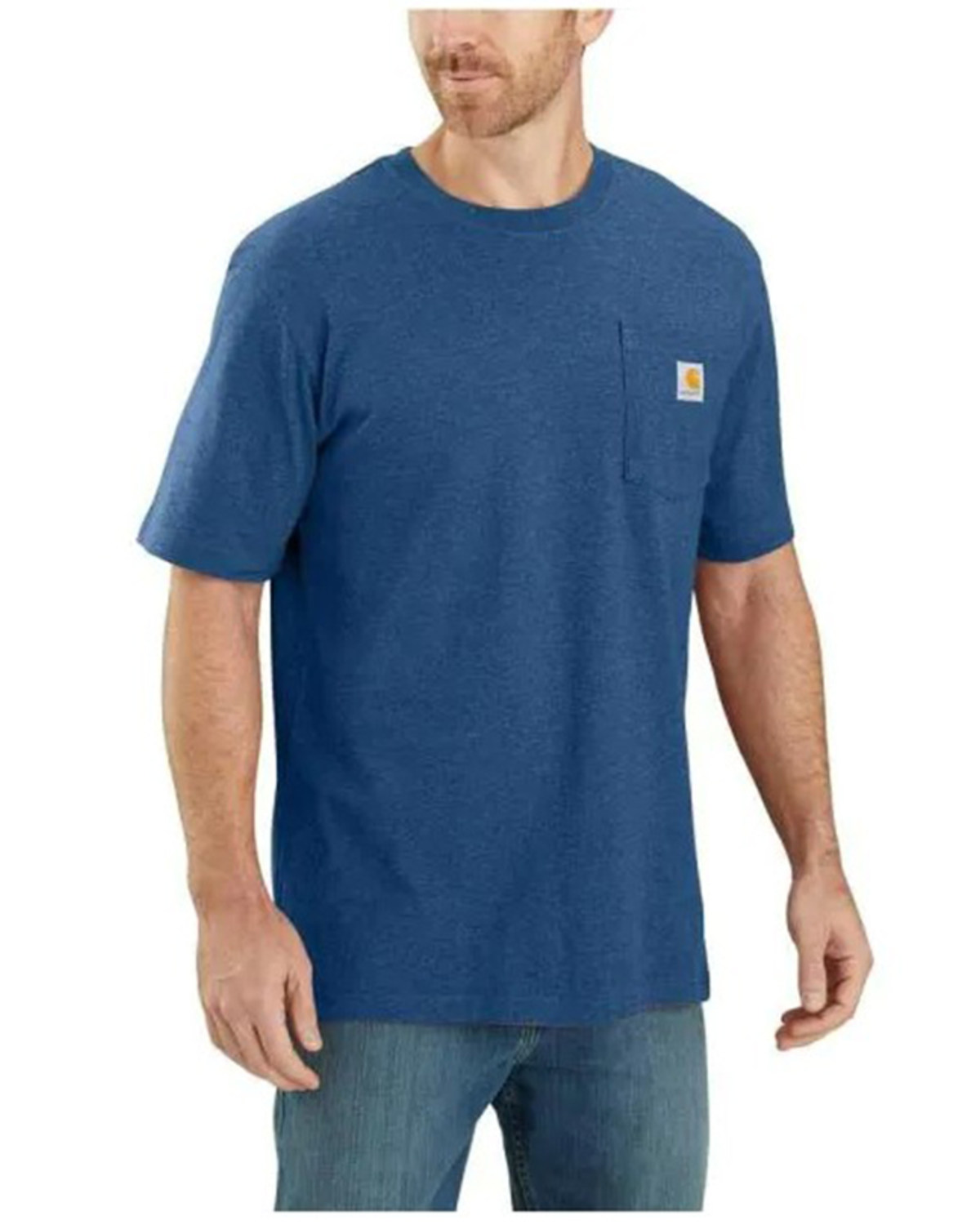 Carhartt Men's Loose Fit Heavyweight Logo Pocket Work T-Shirt