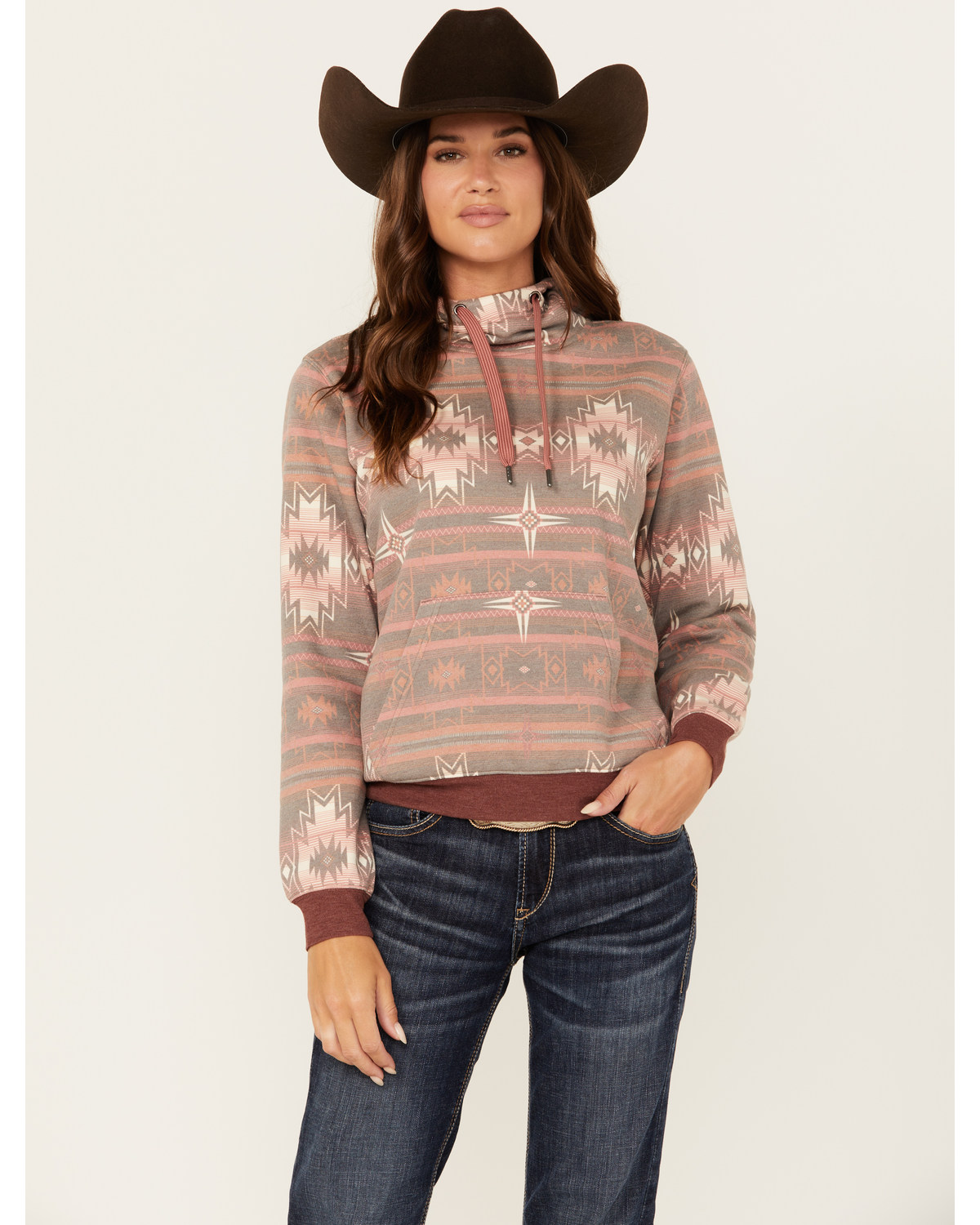 Shyanne Women's Southwestern Printed Hoodie