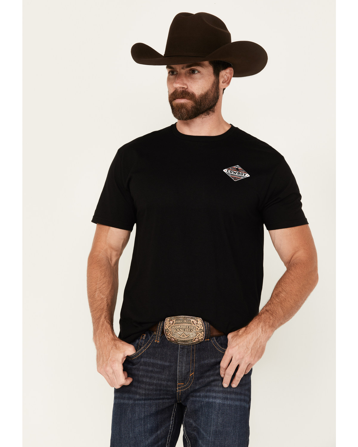 Cowboy Hardware Men's Built Tough Shield Short Sleeve Graphic T-Shirt