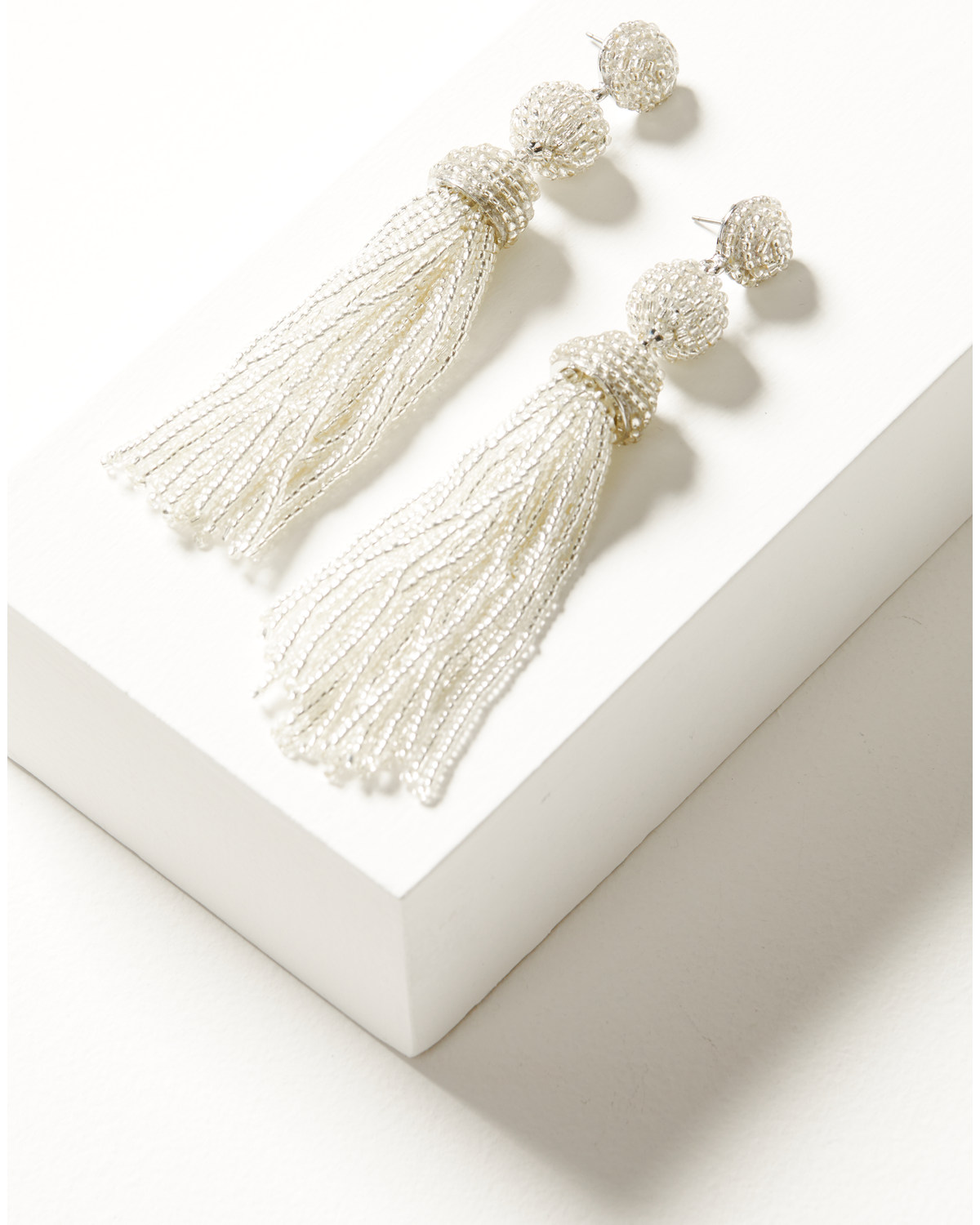 Shyanne Women's Three-Tier Beaded Tassel Earrings