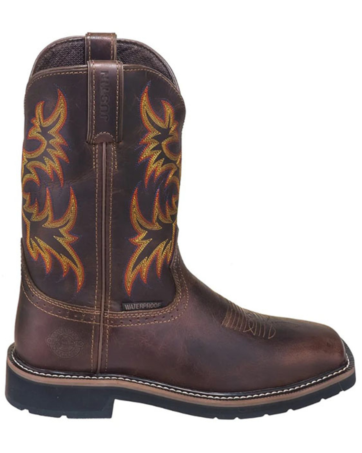 Justin Men's Driller Western Work Boots Soft Toe Boot Barn