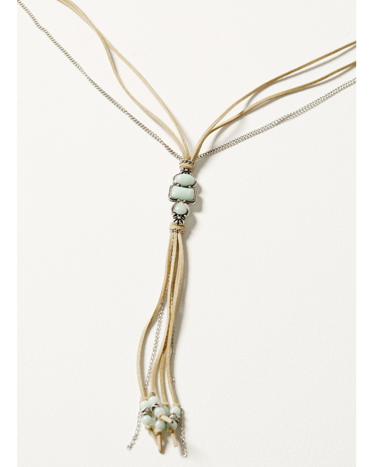 Shyanne Women's Luna Bella Turquoise Tassel Necklace