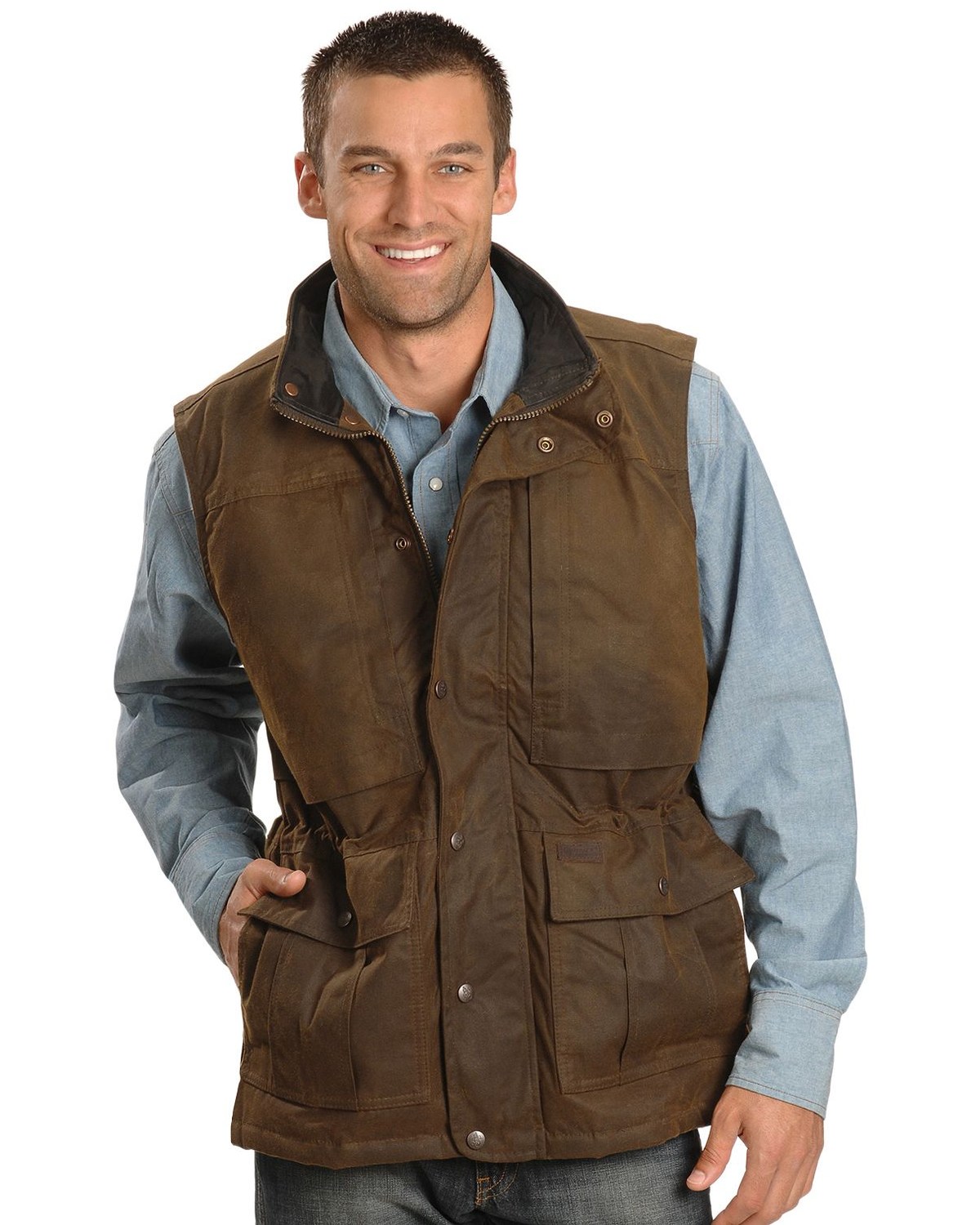 Outback Trading Co Men's Deer Hunter Oilskin Vest