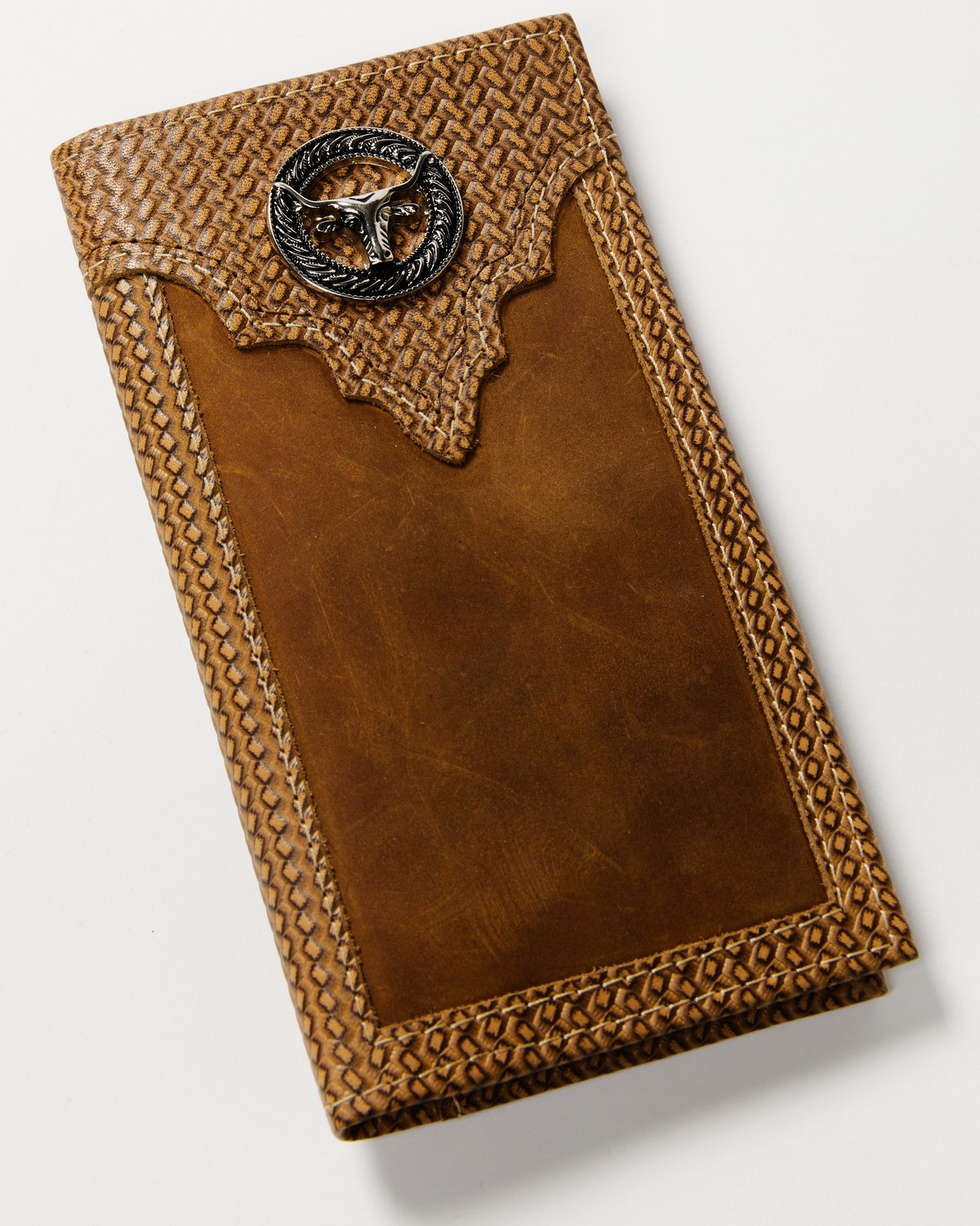 Cody James Men's Longhorn Rodeo Leather Wallet