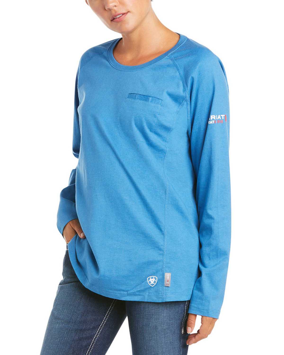turquoise long sleeve t shirt