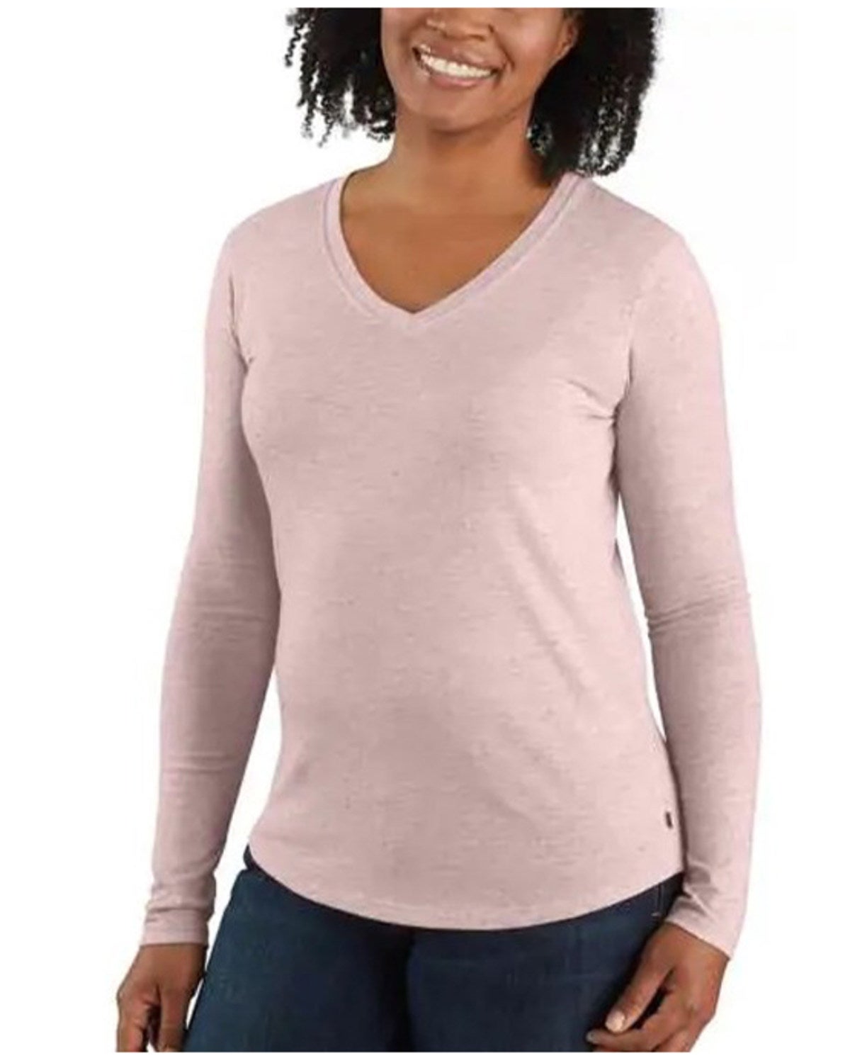 Rose Smoke Heather Relaxed Long Sleeve 