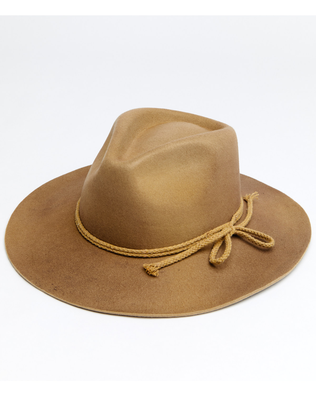 Womens brown felt cowboy hat