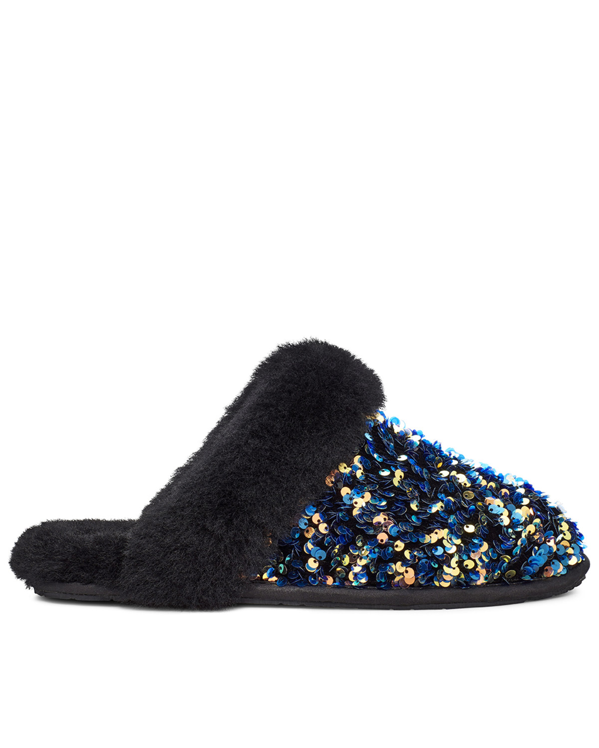ugg slippers black glitter