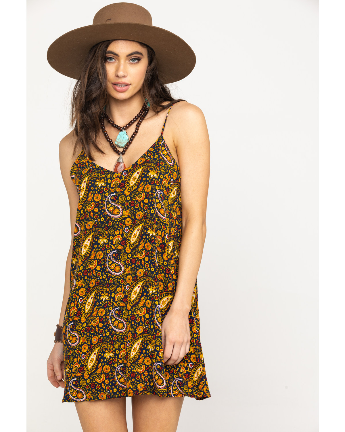 spaghetti slip dress