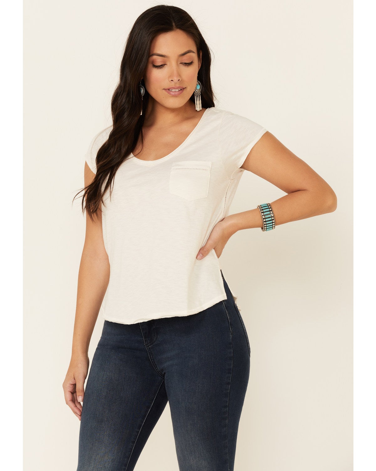 off white ladder tee