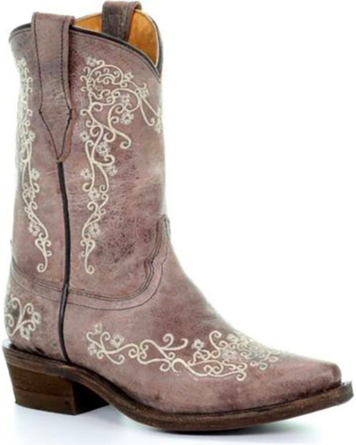 corral crater bone embroidery boot