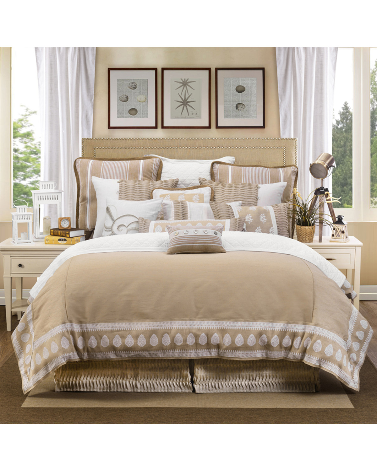 Hiend Accents Cream Newport Duvet Cover Set King Boot Barn