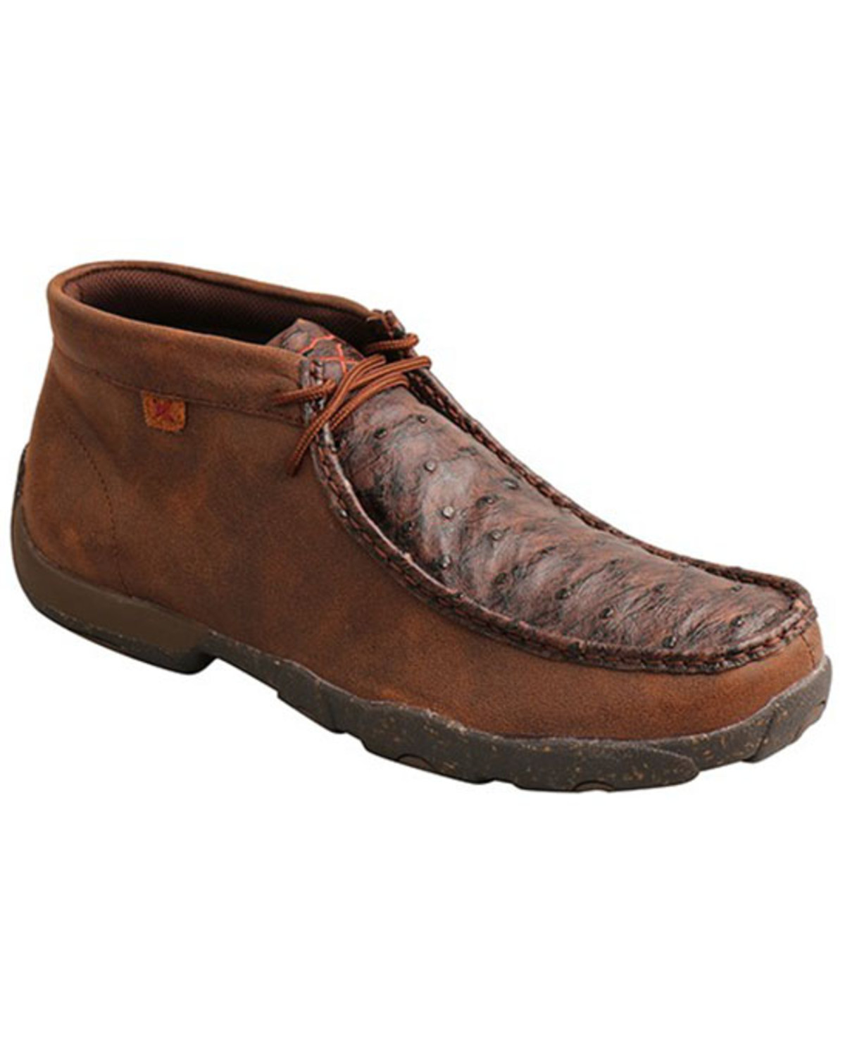 Twisted X Men's Ostrich Chukka Shoes - Moc Toe