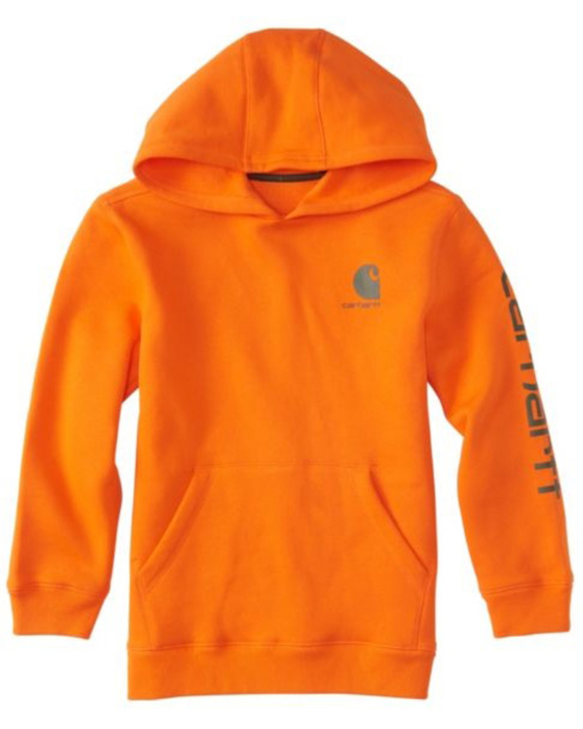 blaze orange hooded sweatshirt