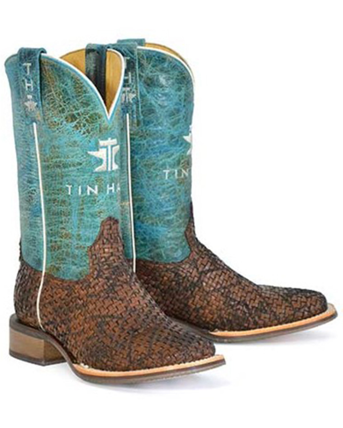 Tin Haul Women's Weavealicious Western Boots - Broad Square Toe