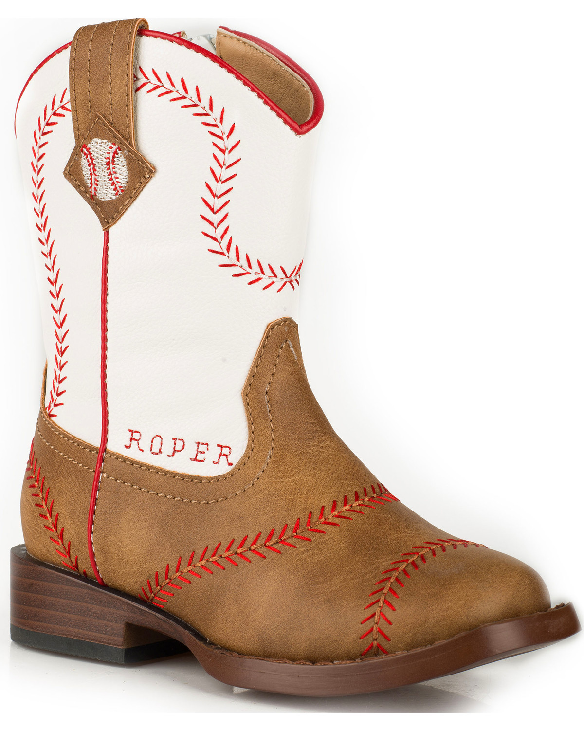 Roper Toddler Boys' Baseball Cowboy Boots Square Toe Boot Barn