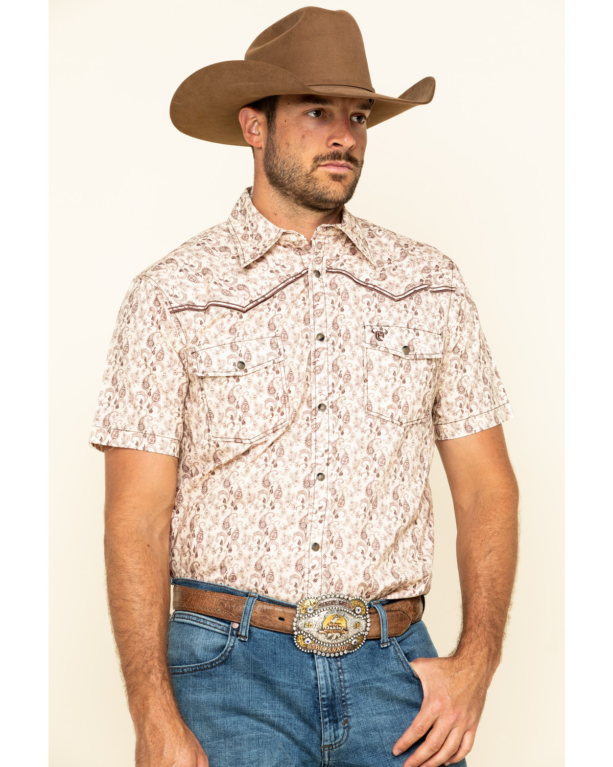 Tan cowboy shirt clearance