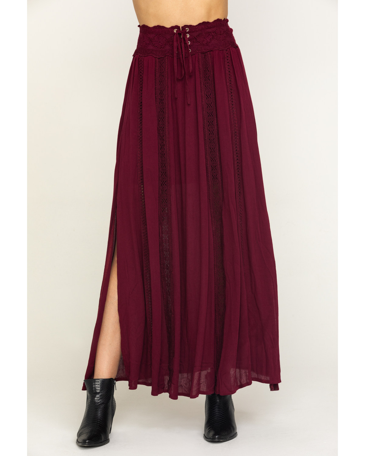 maxi skirt lace