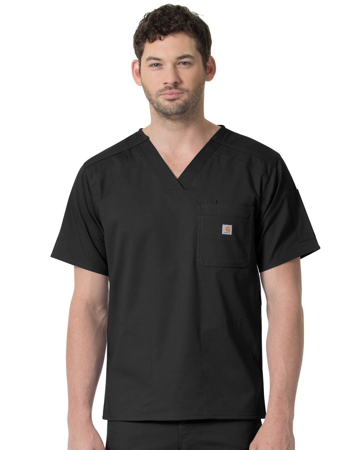 Carhartt Men's Slim Fit Six Pocket V-Neck Scrub Top