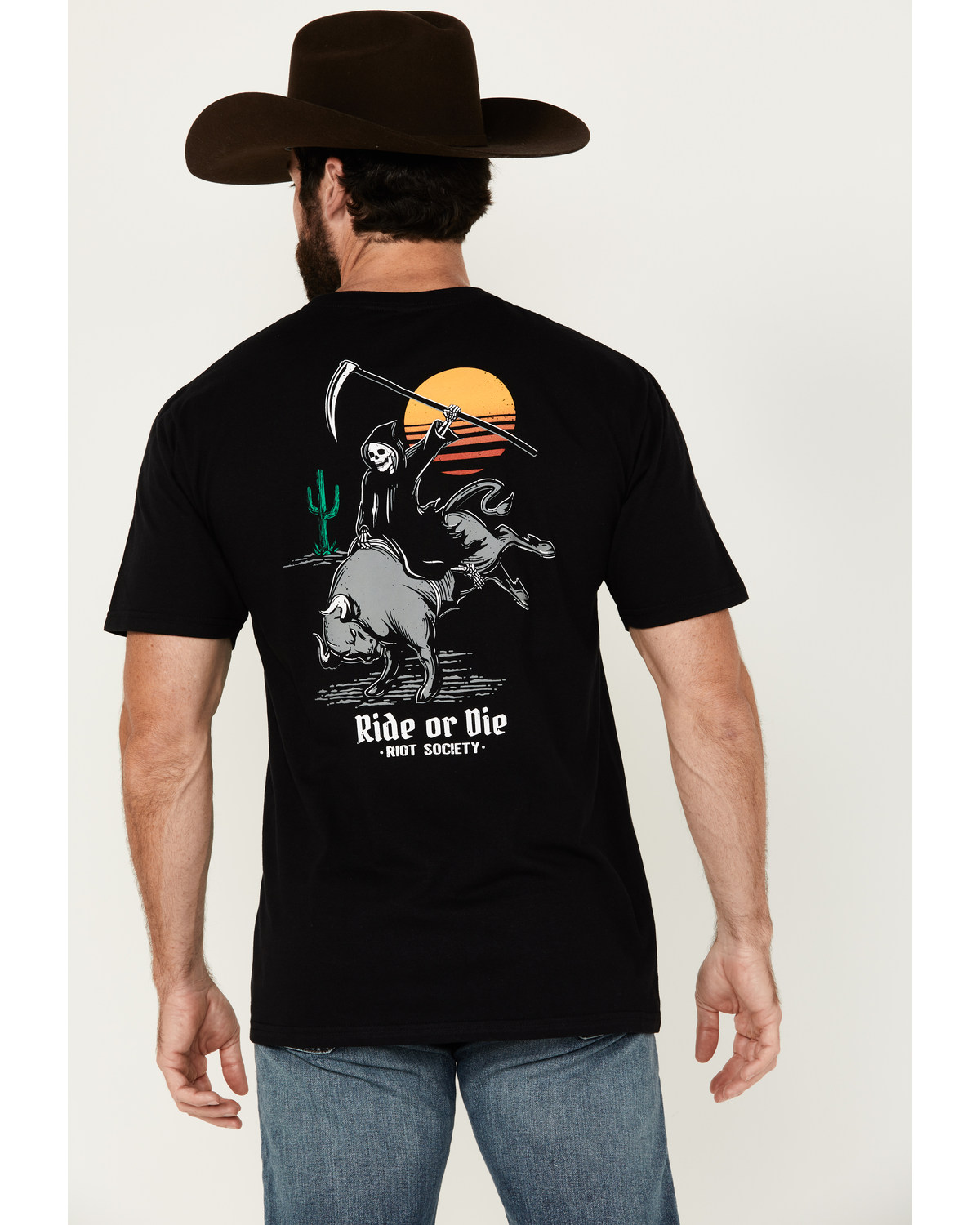 Riot Society Men's Ride And Reap Short Sleeve Graphic T-Shirt