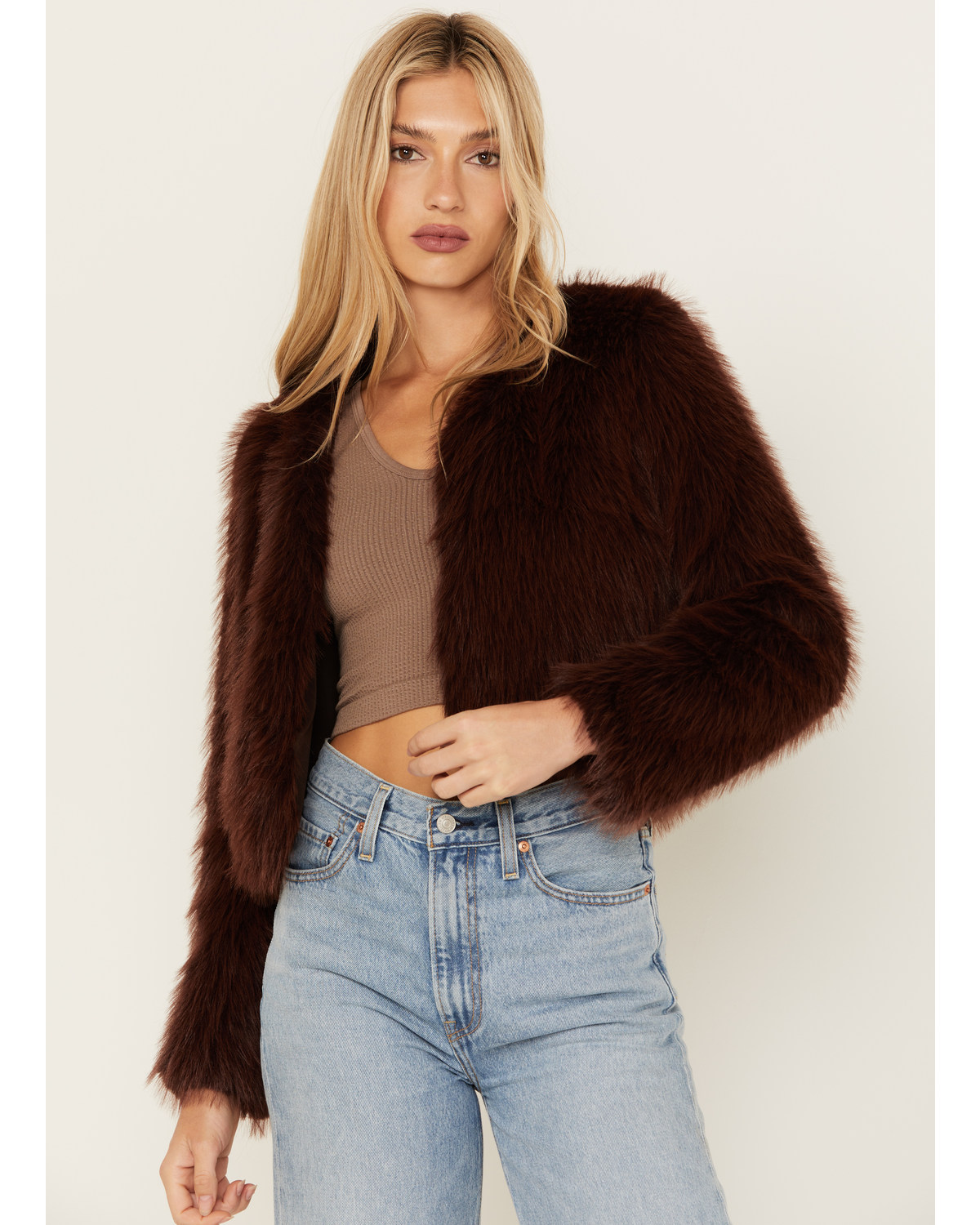 Shyanne Women's Fluffy Faux Fur Coat