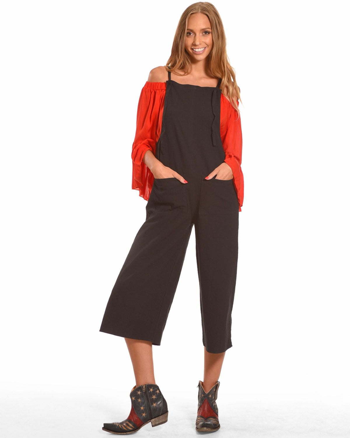Polagram Women S Black Jumpsuit Boot Barn