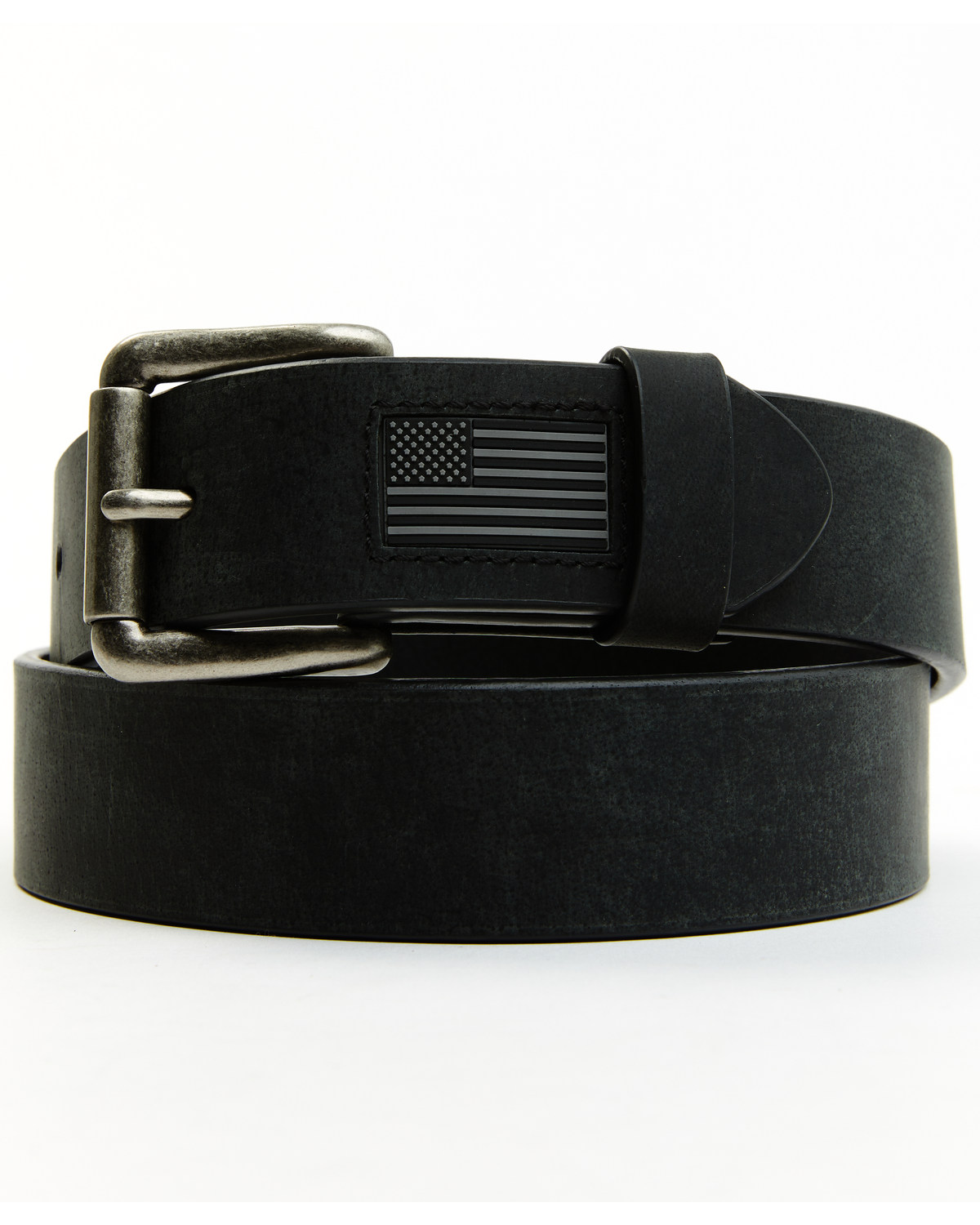 Hawx Men's Flag Tip Casual Leather Belt