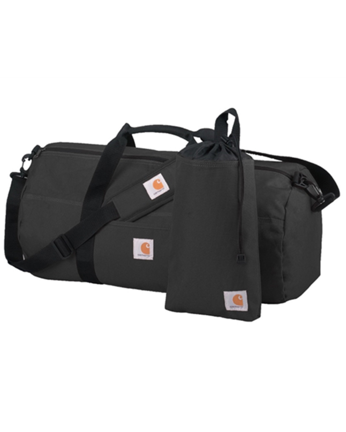 Carhartt Black Lightweight Duffle Bag & Utility Stash Pouch