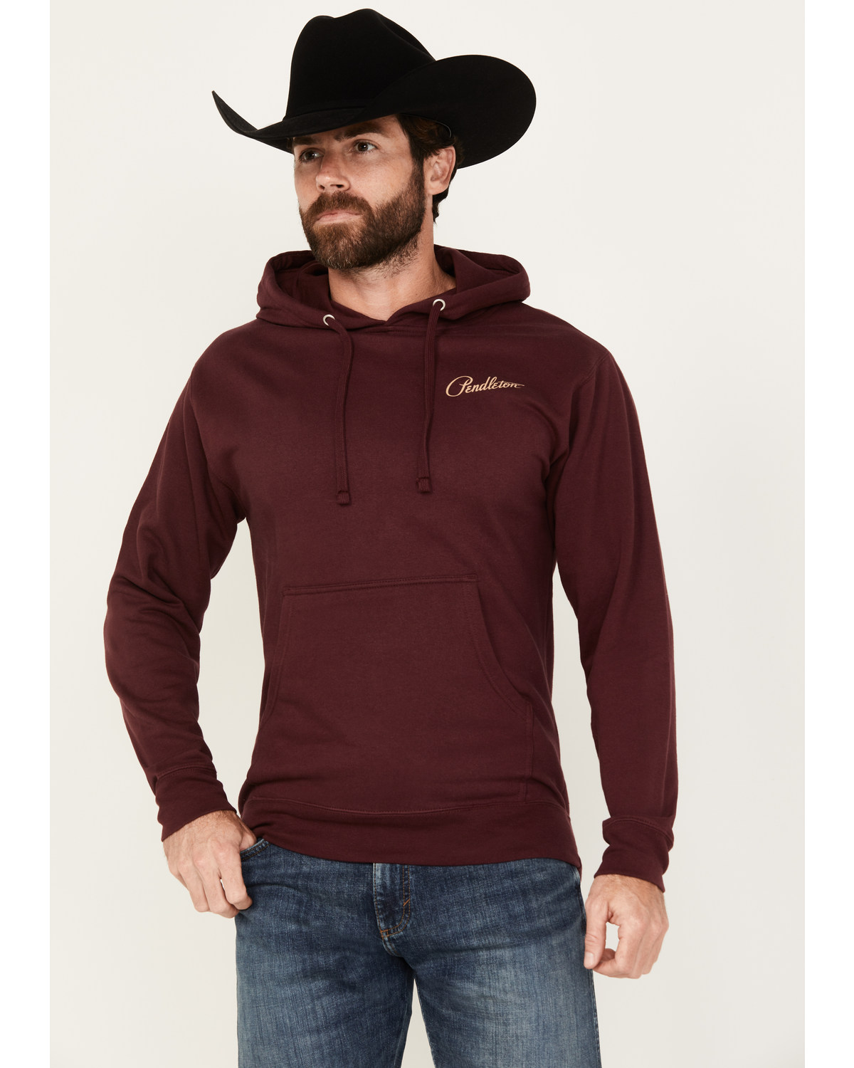 Pendleton Men's Boot Barn Exclusive Trapper Peak Bison Logo Hooded Sweatshirt