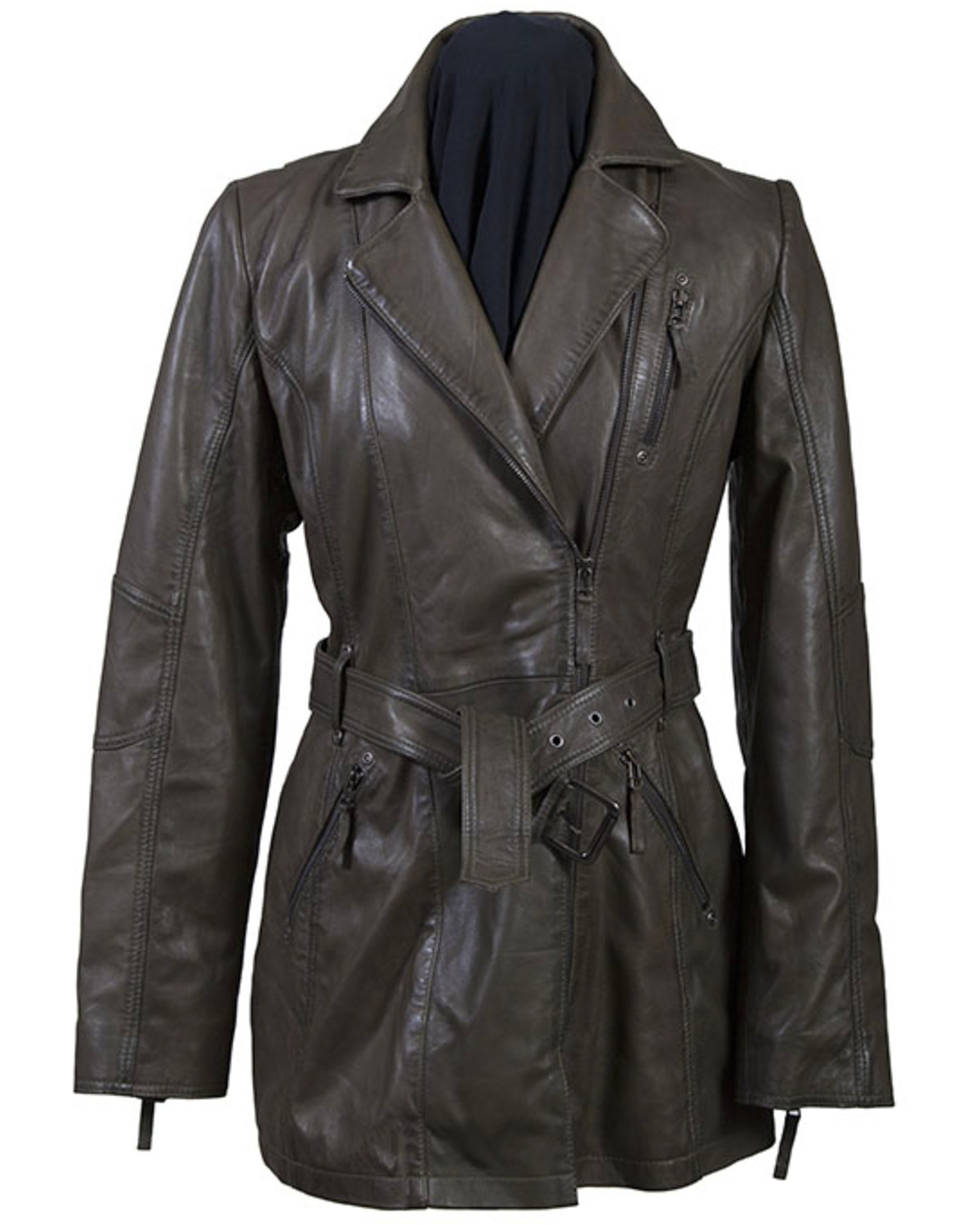 thigh length coat