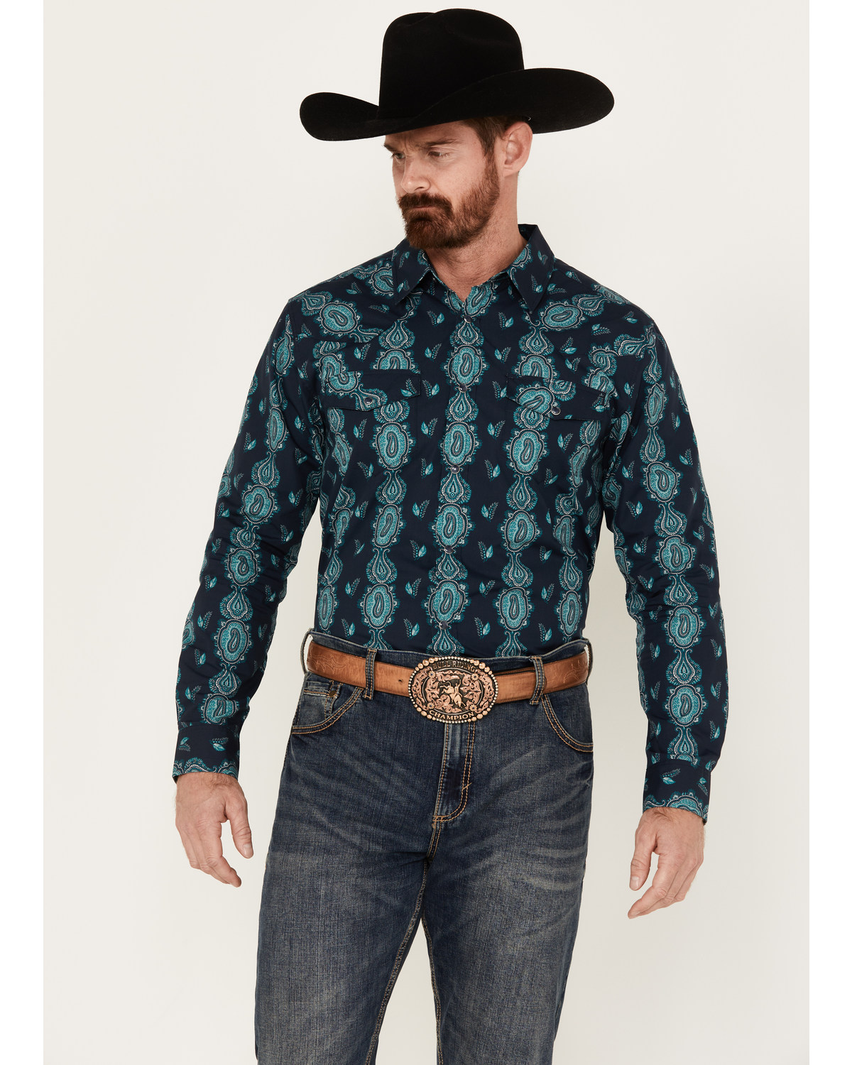 Gibson Trading Co Men's Take It Easy Long Sleeve Snap Western Shirt