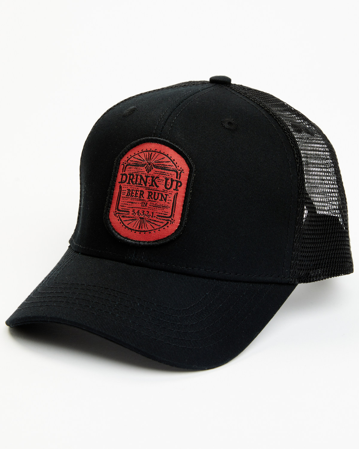 Brothers and Sons Men's Drink Up Beer Run Patch Ball Cap