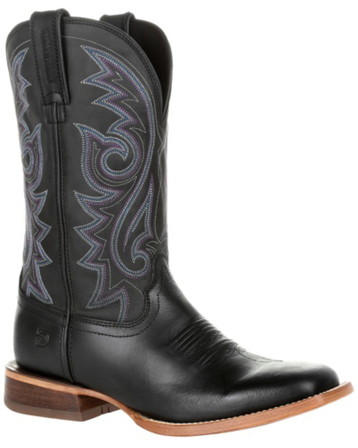 Durango black square toe boots clearance