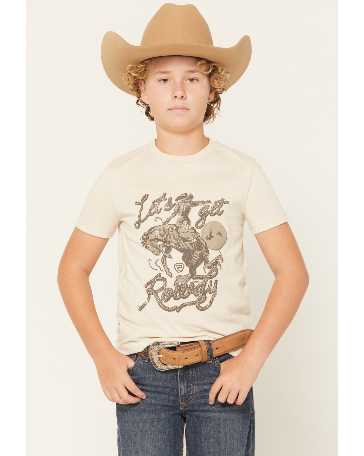 Rock & Roll Denim Boys' Rowdy Short Sleeve Graphic T-Shirt